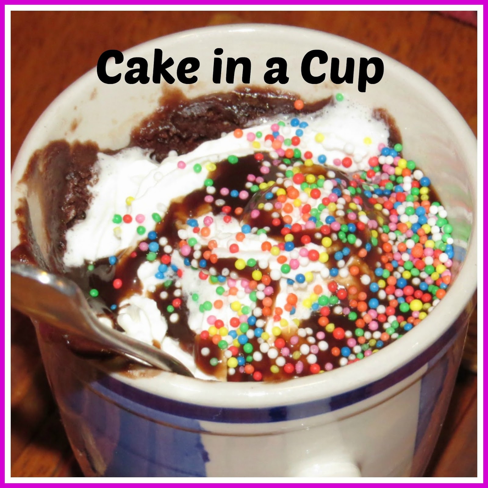 Creating my way to Success Cake in a cup Day 10 Use What You've Got