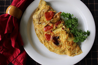 Tomato and Artichoke Omelette