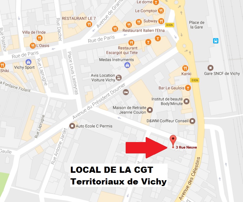 Plan De Vichy Avec Nom Des Rues
