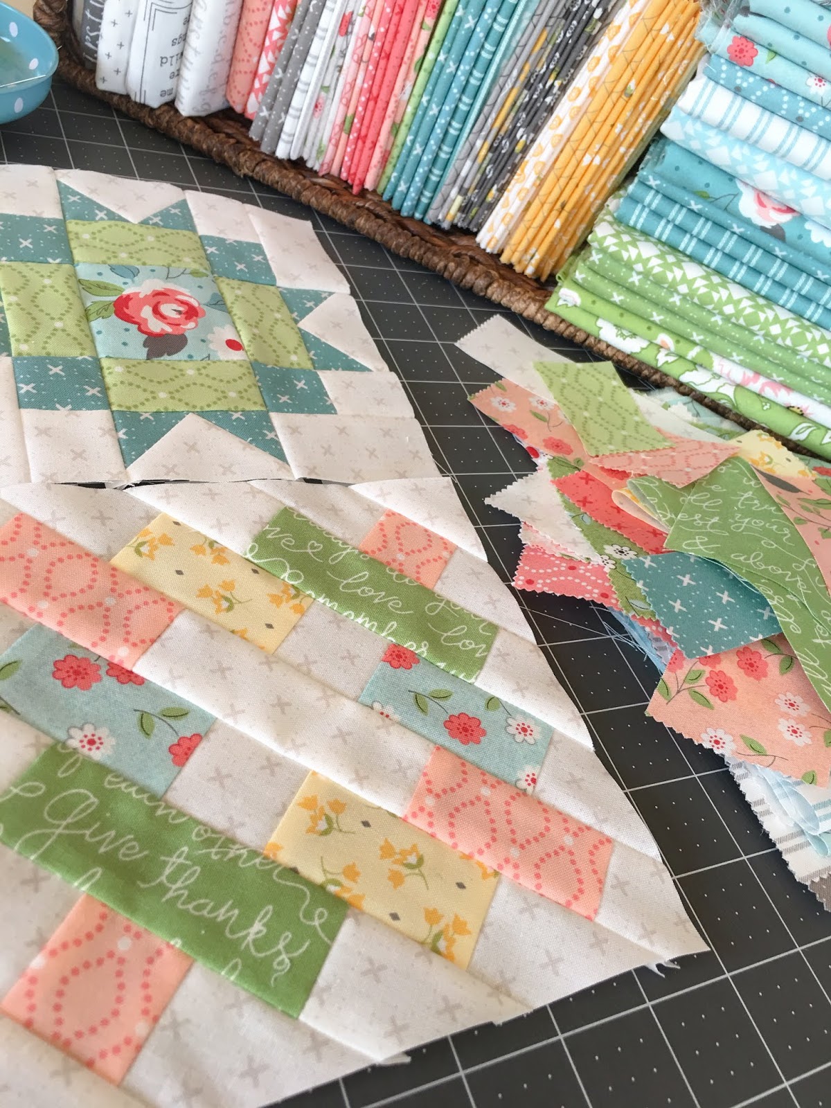Carried Away Quilting Summer Moon QAL May blocks