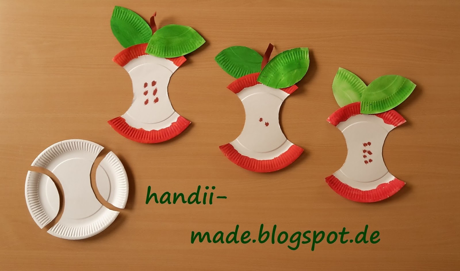 handii made: Apfel aus Papptellern