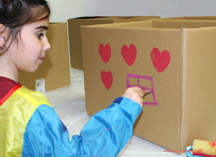 tren diy con cajas para mudanza de selfpackaging