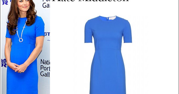 WHAT SHE WORE: Kate Middleton in blue short sleeve Stella McCartney ...