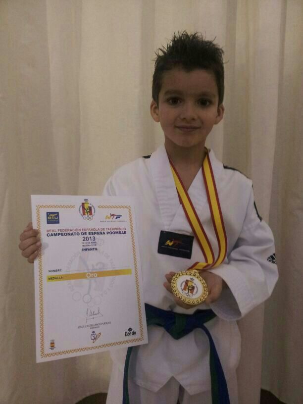 Escolapios Monforte Primaria ALEJANDRO CAMPEÓN DE ESPAÑA DE TAEKWONDO.