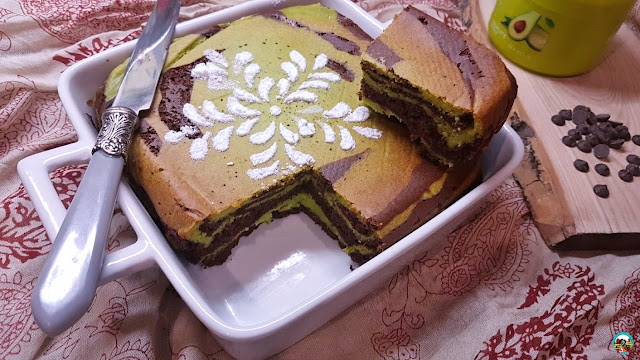 Bizcocho de chocolate y aguacate