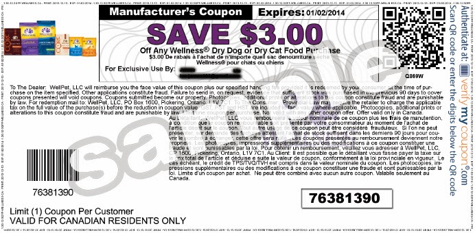 Wellness Dog Food Coupon Canada Wellness Dog Food Coupon Canada