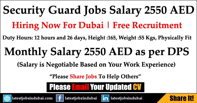 Security Guard Jobs in Dubai with Free Visa Security Guard New Jobs in Dubai 2017