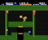 Zelda II: The Adventure of Link - Mazmorra verde