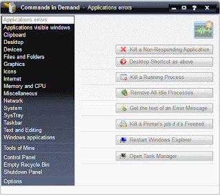 commands in demand Access All Useful System, Windows Commands, Settings in One Place