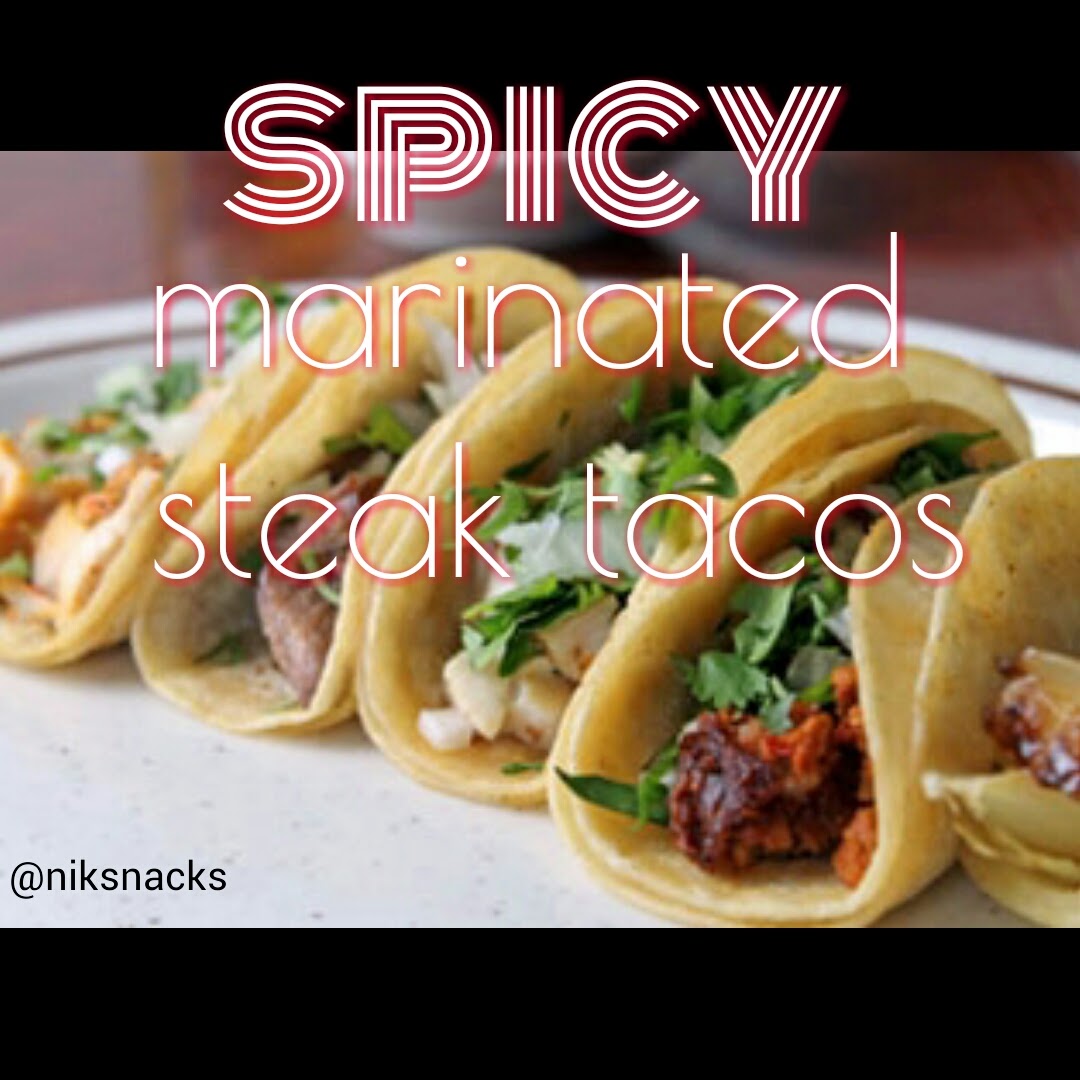 Spicy Marinated Steak Tacos