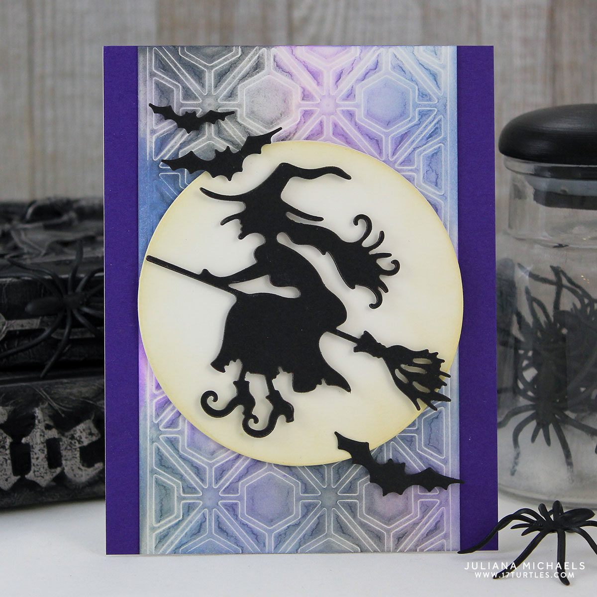 Halloween Witch Card Spellbinders 17turtles Juliana Michaels