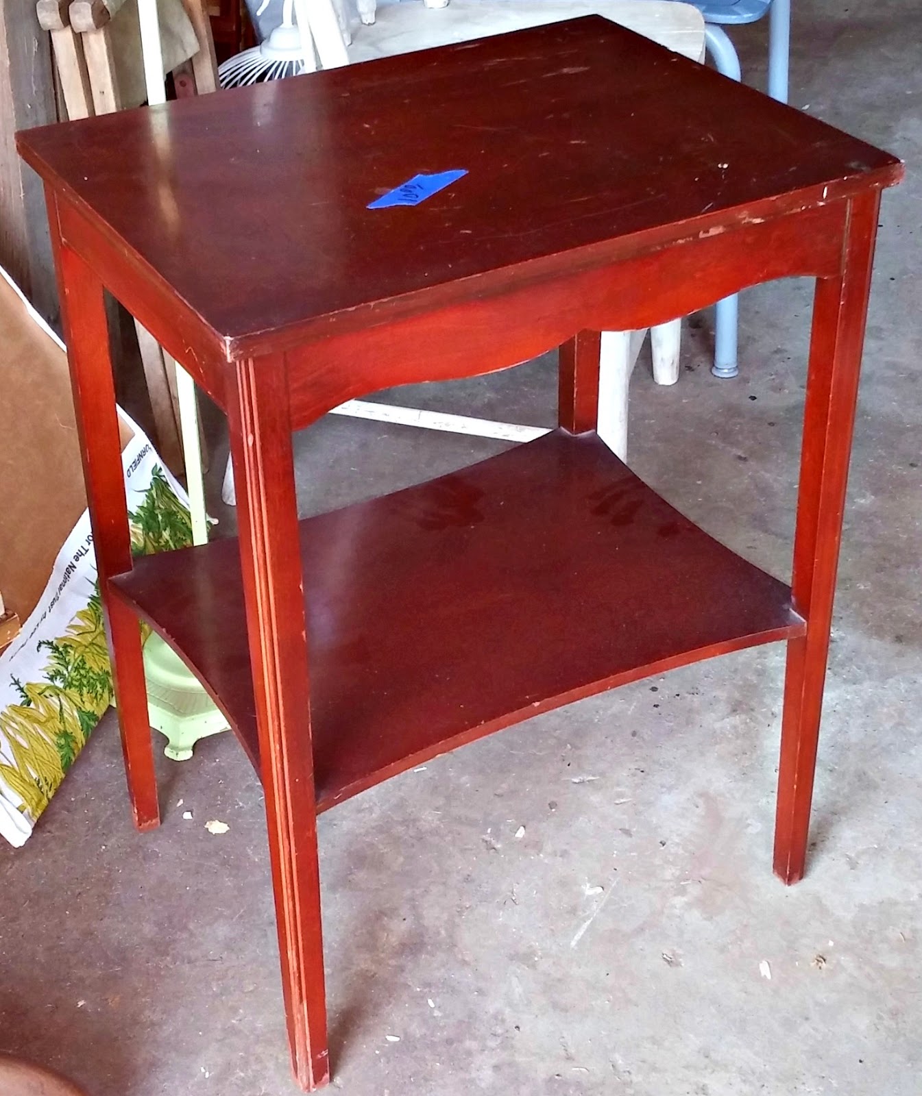 Before and After Side Table Makeover Little Vintage Cottage