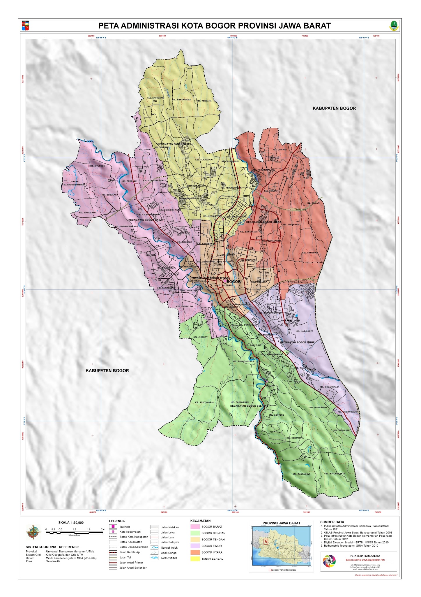 Peta Kota: Peta Kota Bogor