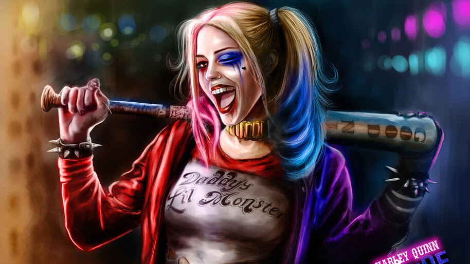 Harley Quinn, Wink, Baseball Bat, DC, Suicide Squad, 4K, #6.1207