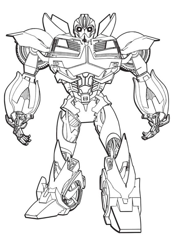 Tranh tô màu Transformers người máy biến hình 9