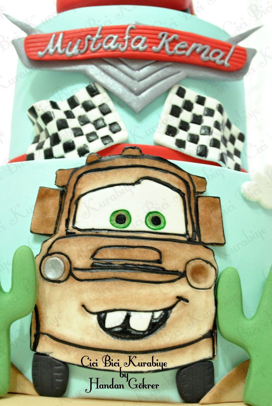 Cici Bici Kurabiye &amp; Cupcake &amp; Pasta İzmit Şimşek Mcqueen Pasta