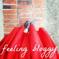 feeling bloggy