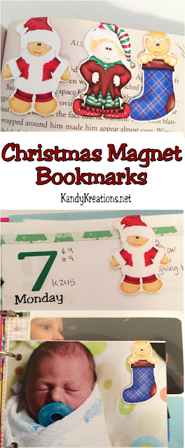 Decorate your planner, scrapbook, or book this Christmas while holding your spot in a cute way. These magnet bookmarks are a great Christmas gift or can be used to keep your place. Talk about a fun and easy Christmas DIY!