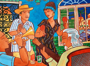 Dibujos alusivos a la música cubana