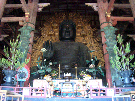Gran Buda del Templo Todaiji en Nara.