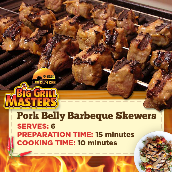 Pork Belly Barbeque Skewers Recipe