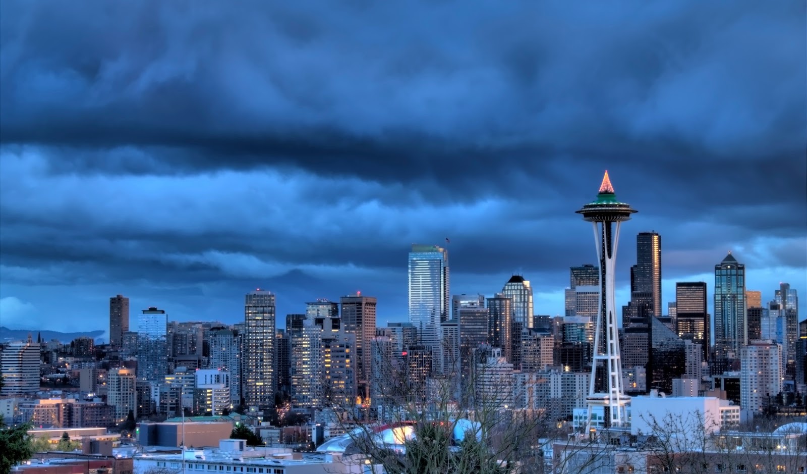 Photography by David L. Clark: Iconic Seattle Skyline.