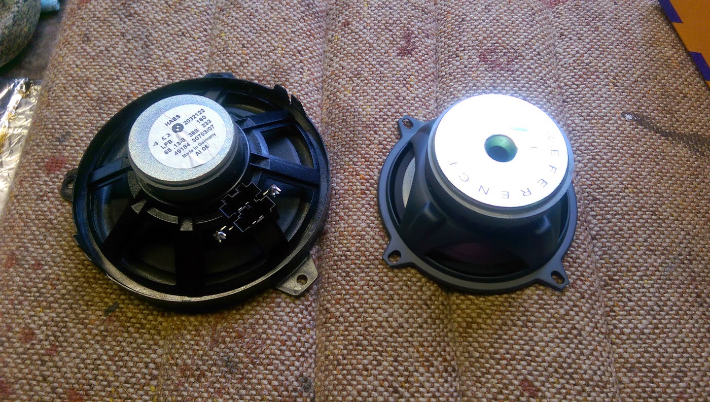 bmw e46 front speaker size