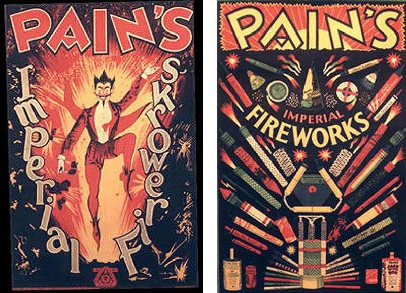 Vintage Fireworks Posters