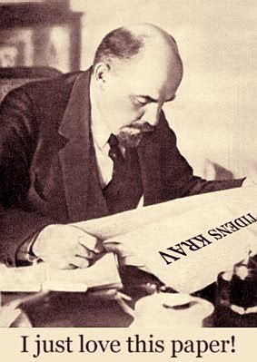 Lenin reading Tidens Krav