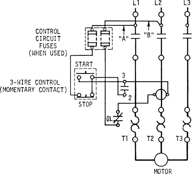 3 Wire Start Stop Wiring-Diagram | Elec Eng World