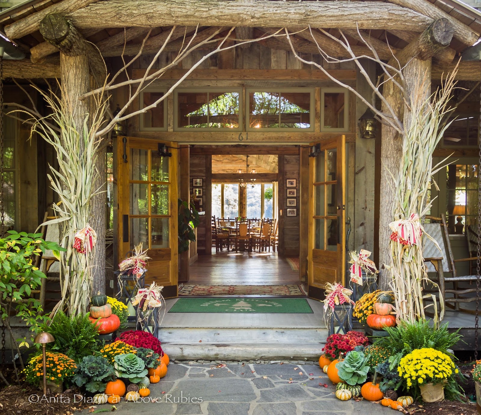 More Fall decorating at Balsam Mountain Preserve