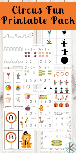 FREE Circus Worksheets FREE Circus Worksheets