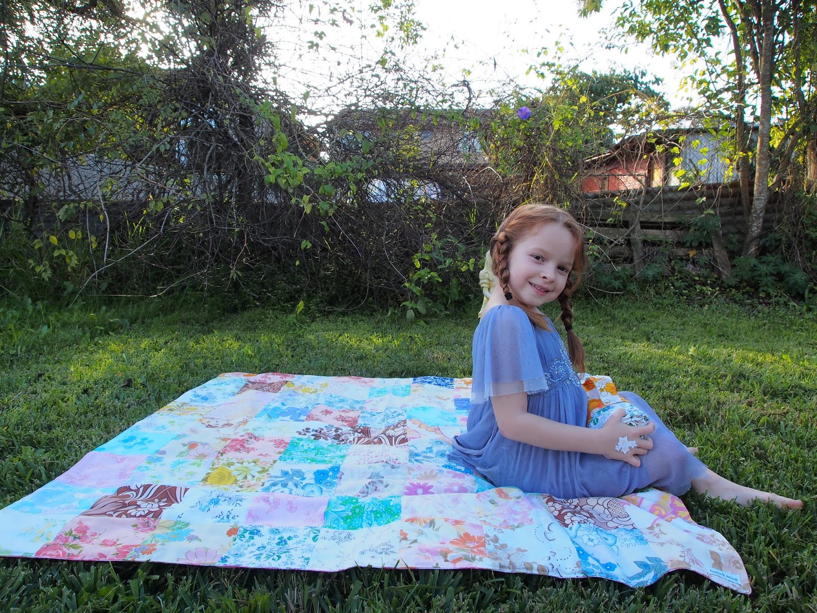 Amelie and Atticus Vintage Sheet Picnic Blankets
