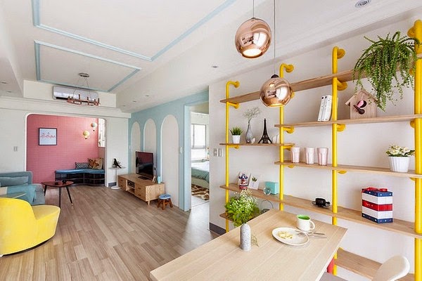 Charming apartment with pastel colors