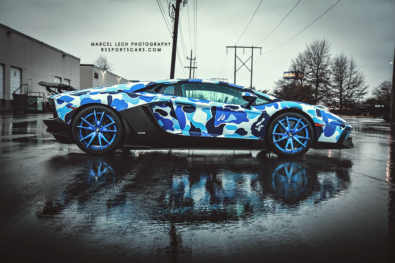 Lamborghini Aventador Bape Arctic Camo By Liberty Walk