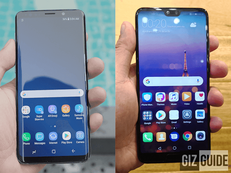 huawai p20 vs samsung s9 huawai p20 vs samsung s9