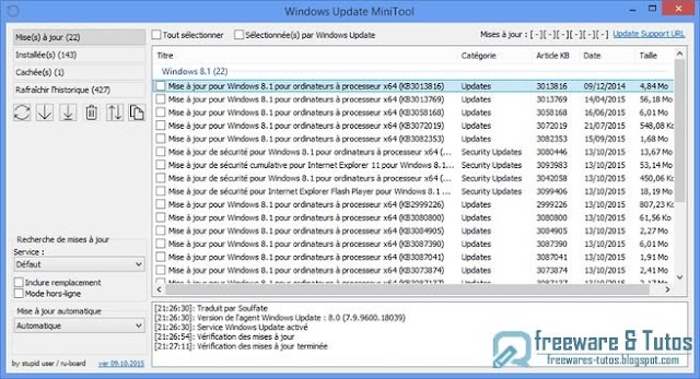 Windows Update MiniTool : un logiciel portable pour gérer les mises à jour Windows