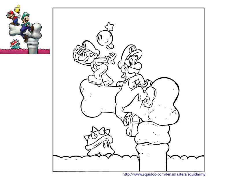 ice luigi coloring pages - photo #7