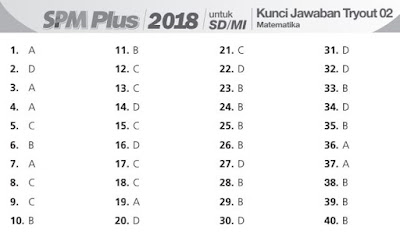 Download Paket 2 Soal Dan Kunci Jawaban Try Out Ppus Usbn 2018 Matematika Sd Mi Guru Jumi