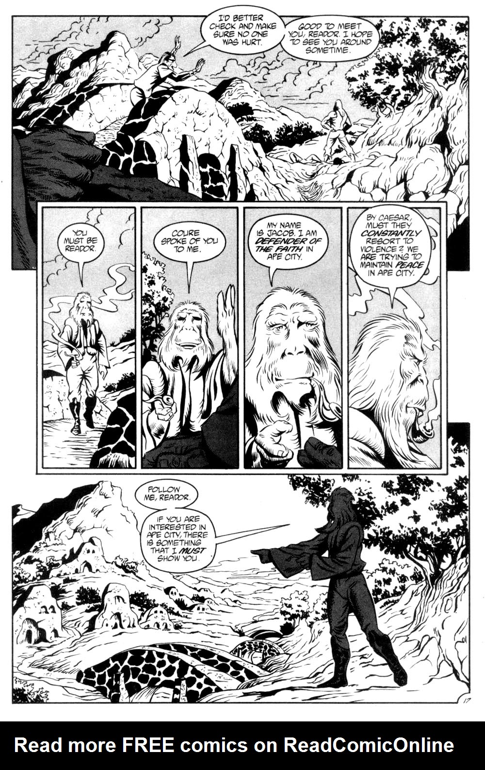 Read online Planet of the Apes (1990) comic -  Issue #6 - 19