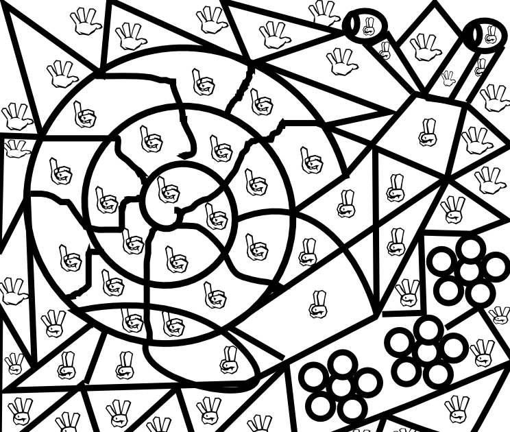 Maternelle: Coloriage magique maternelle : un escargot