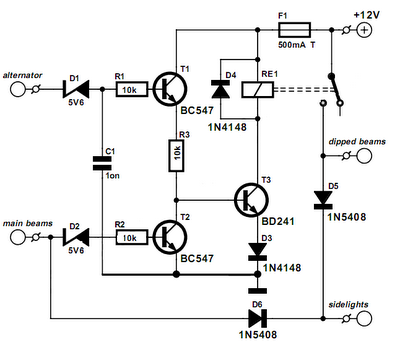 Easy Make a Lights On! Schematic | Circuit Diagram Centre