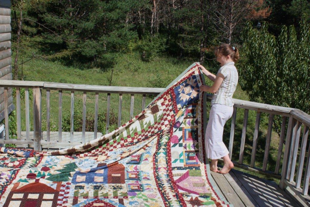 Sarah Lynn's Quilting Thimbleberries Village Quilt Top Completed
