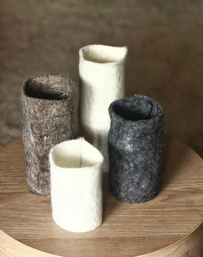 9 diy con fieltro gris