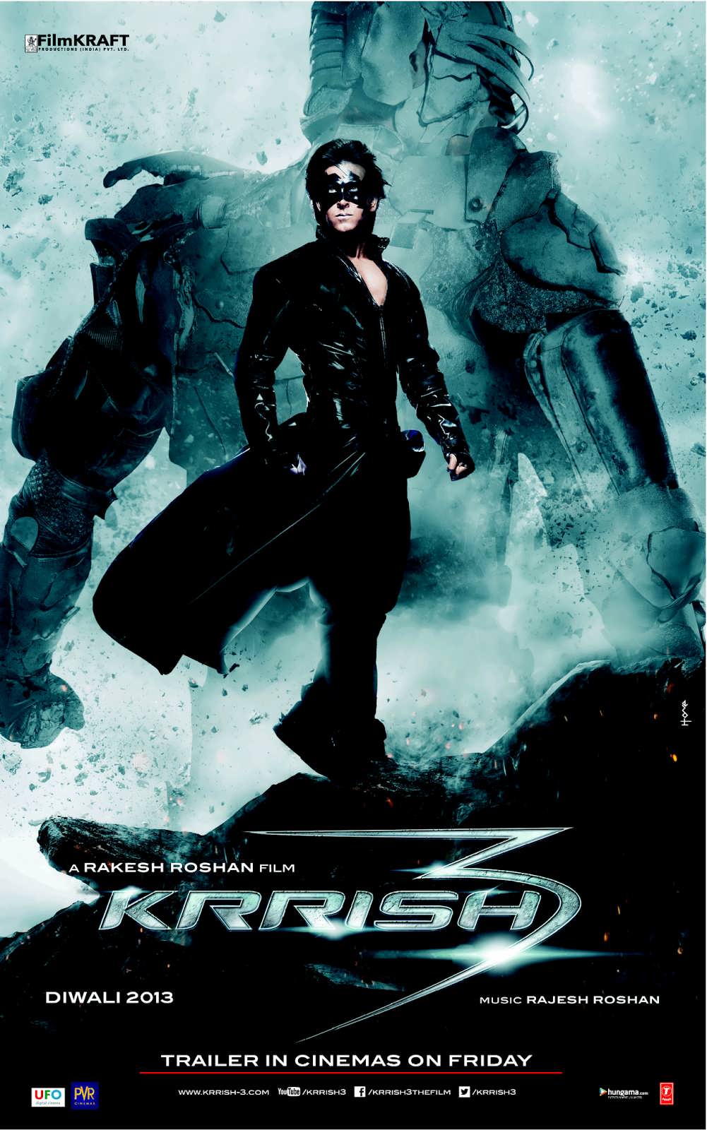 Hrithik's Krrish 3 Hindi Movie Latest HQ Poster | Actress Images