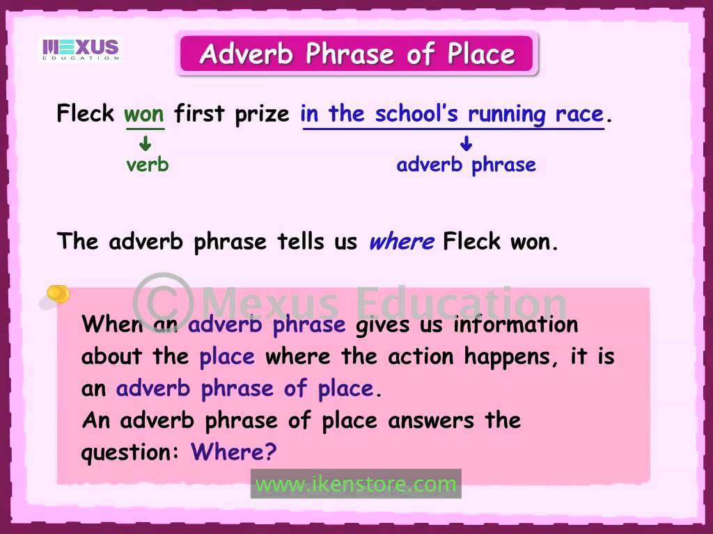 Adverbial Phrase Worksheet Tes
