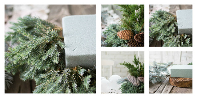 Centro de mesa navidad natural Centro de mesa navidad natural