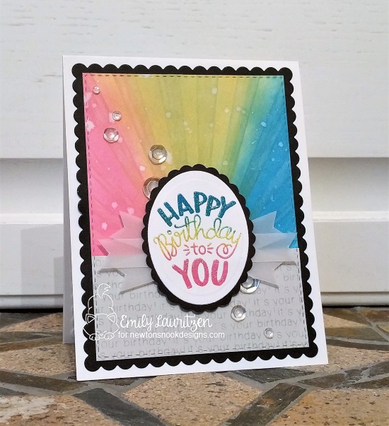 Happy Birthday to You by Emily features Uplifting Wishes, Frames & Flags, and Newton's Birthday Bash by Newton's Nook Designs; #newtonsnook
