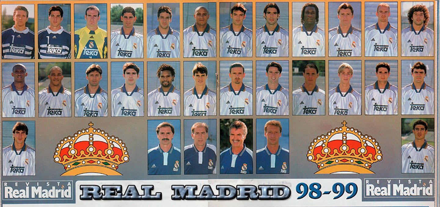 REAL MADRID TV Plantilla del Real Madrid 199899 REAL MADRID TV Plantilla del Real Madrid 199899