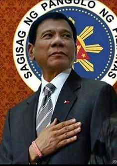 Resultado de imagem para picture of rodrigo duterte as president